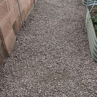 Gravel driveway over DOTDAY geotextile fabric