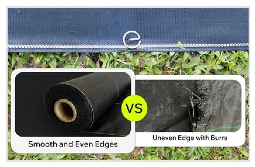 SHIELD smooth and even cut edges compared with a frayed edge