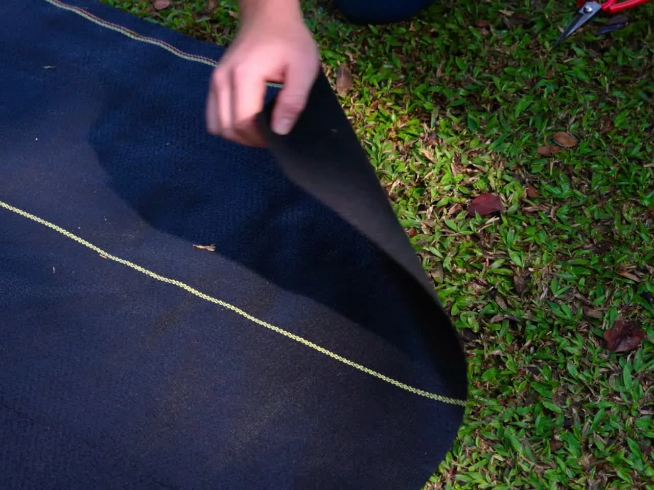 Close-up of the XBAR weave and guide line