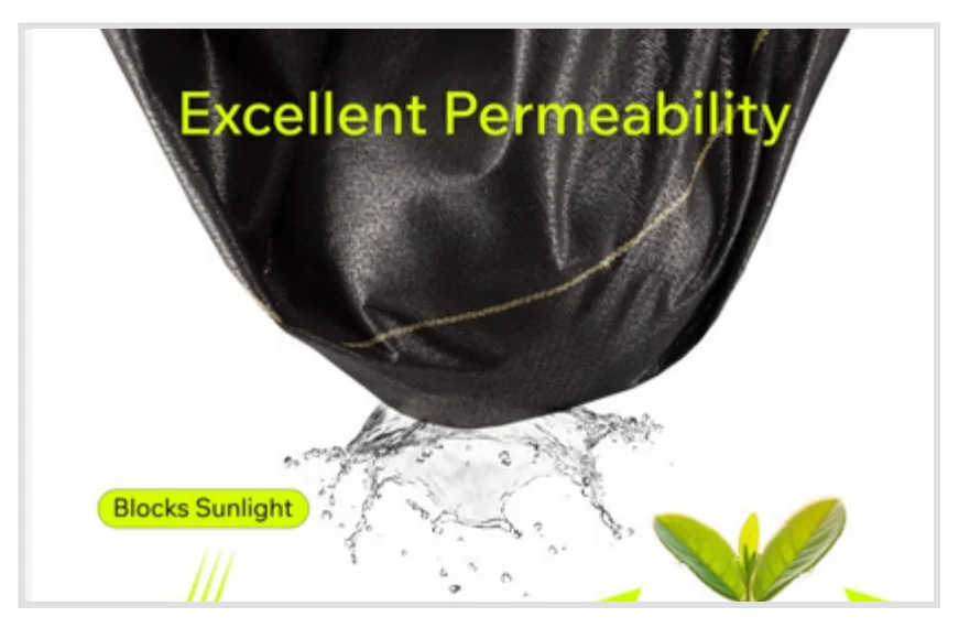 Water passing through XBAR fabric while it blocks sunlight