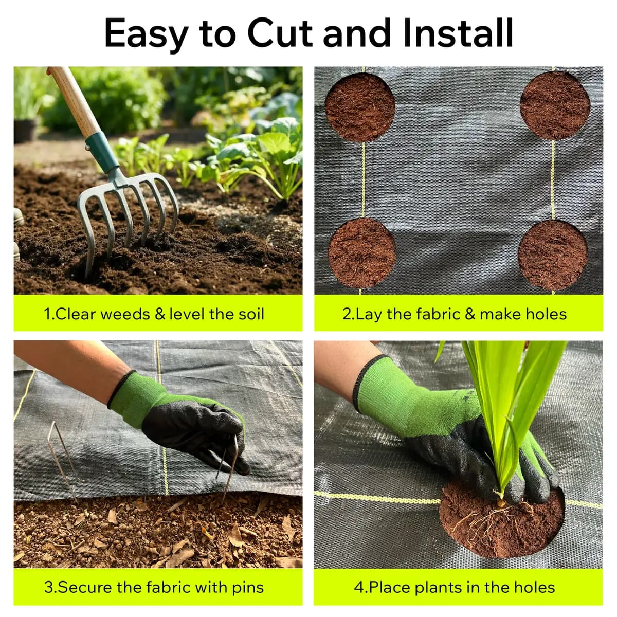 Rolling out DOTDAY SHIELD after deciding when to replace landscape fabric in a planting bed